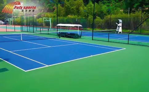 水性硅PU室外網球場
