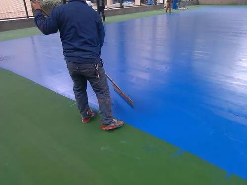 丙烯酸球場(chǎng)刮涂中